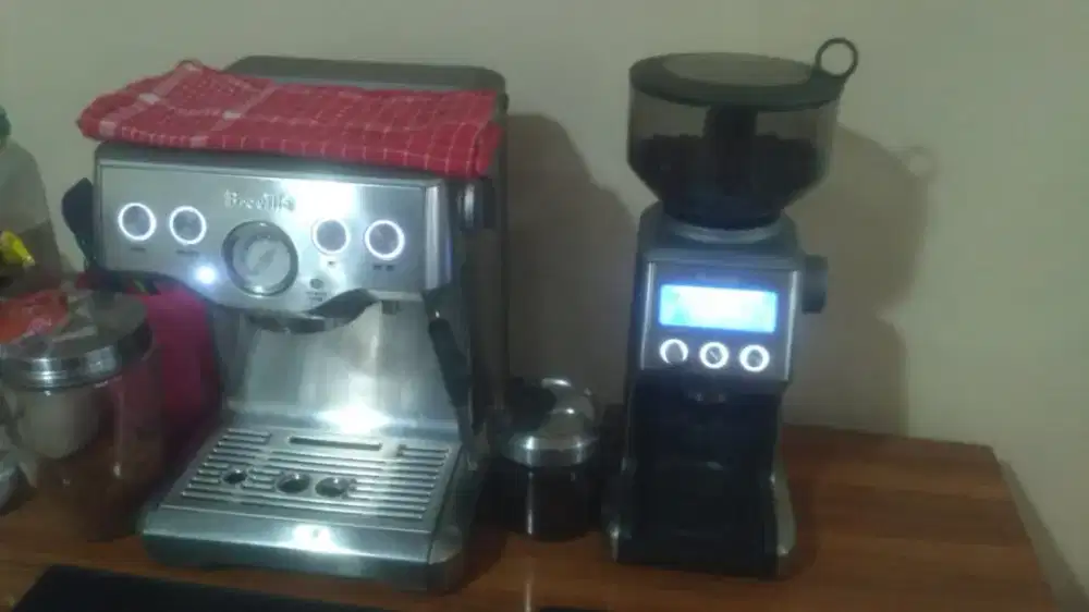 Dijual mesin kopi + grinder merk breville
