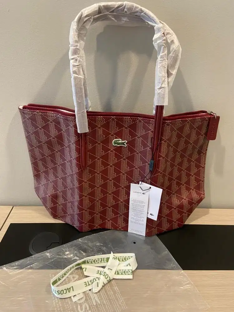 Tote bag medium lacoste red