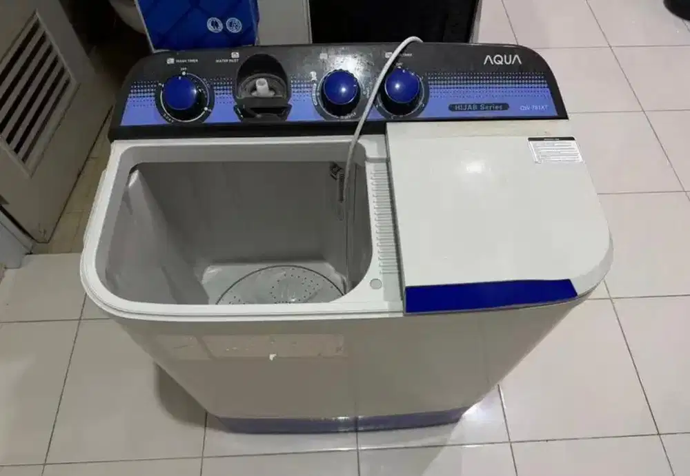 MESIN CUCI AQUA MINUS DRYER TIDAK PUTAR, CUCI AMAN,