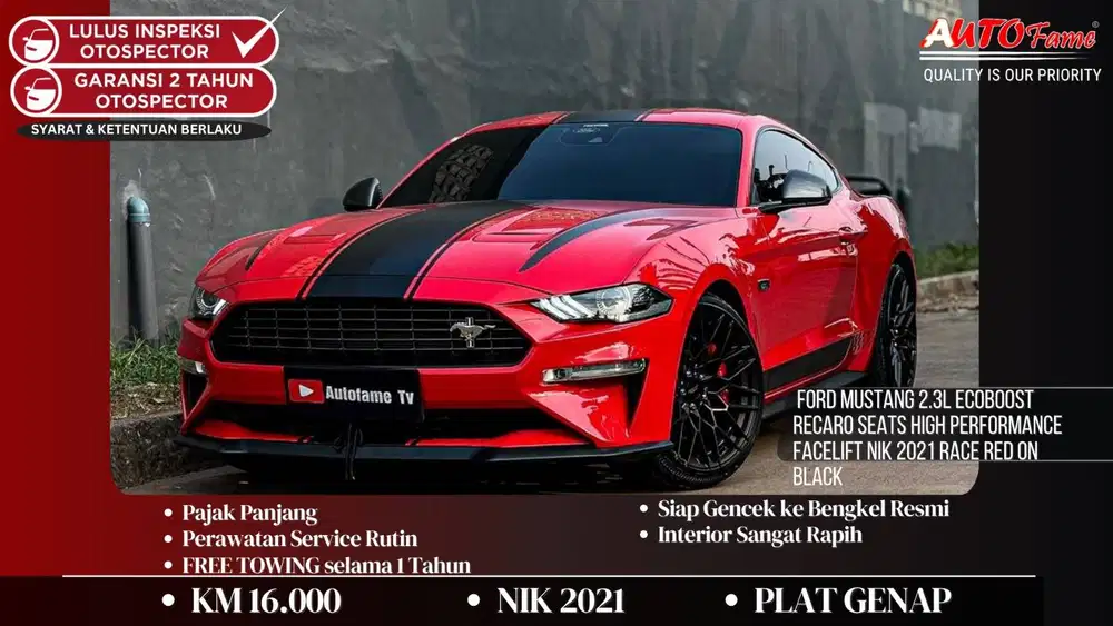 KM16RB Ford Mustang 2.3L Ecoboost Recaro Seats High Performance FACELI