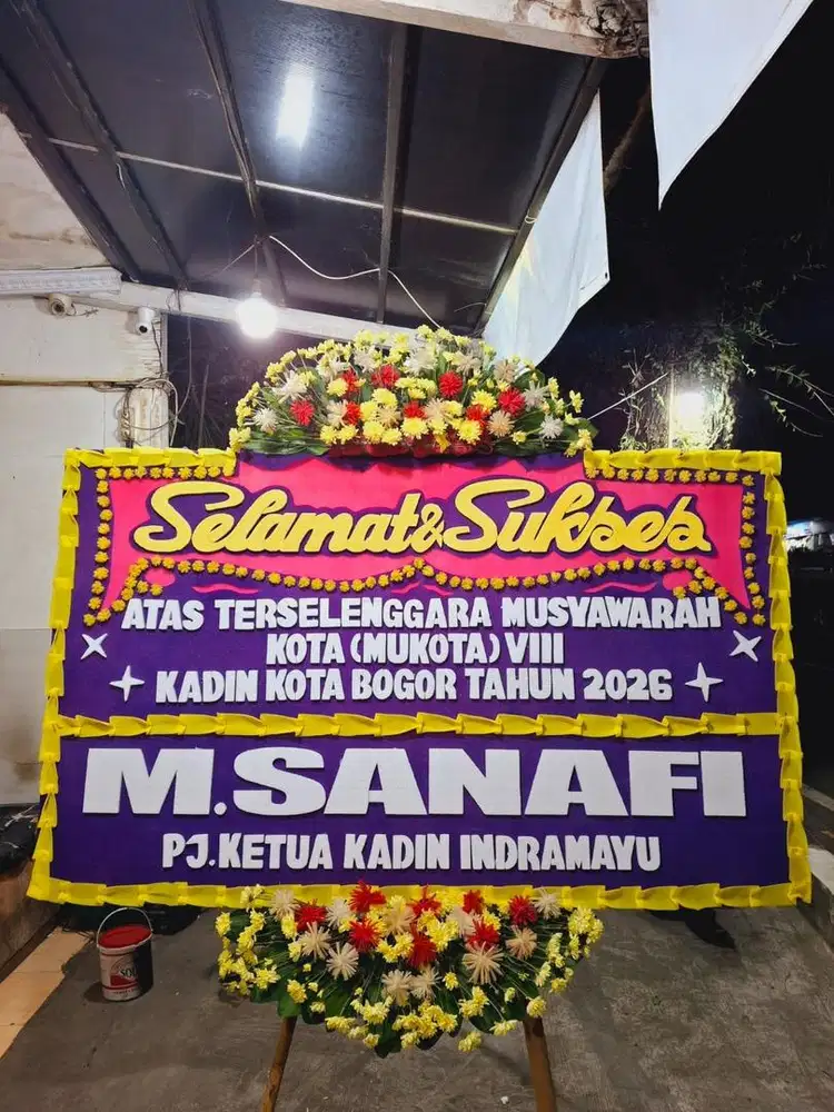 karangan bunga ucapan