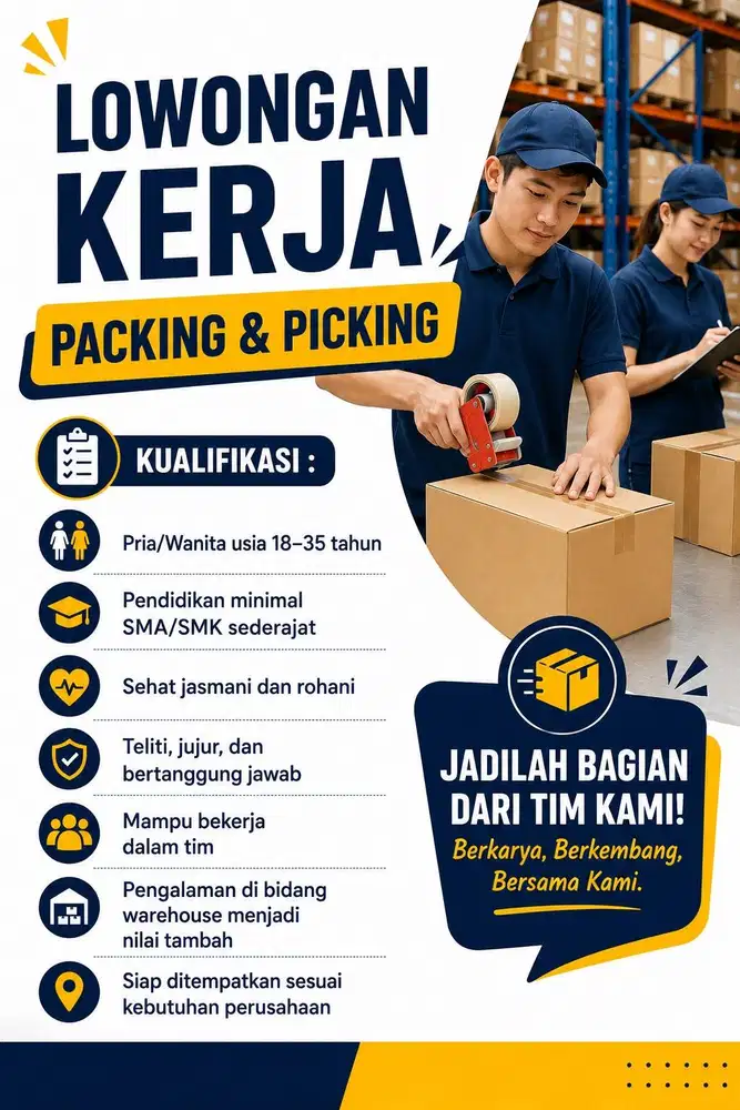 Lowongan Kerja Packing & Picker