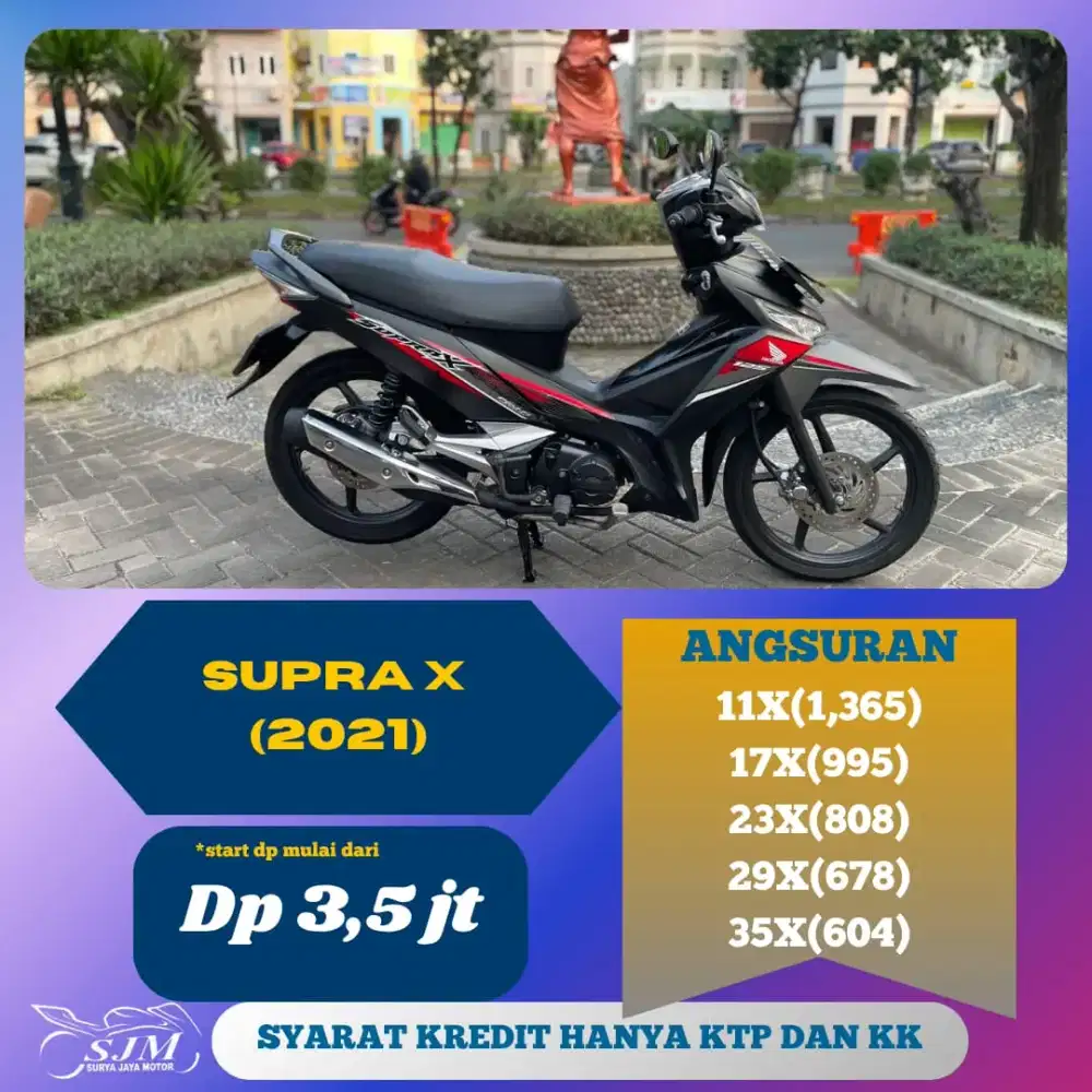 HONDA SUPRA X 125 2021 CASH & KREDIT