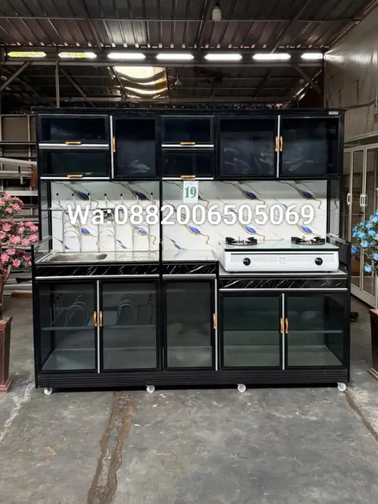 Rak kompor jumbo dan wastafel