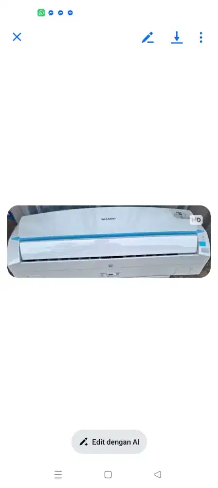 AC Sharp 1/2pk hemat listrik,freon r32