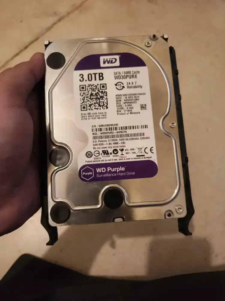 Hard Disk Western Digital Purplen3TB