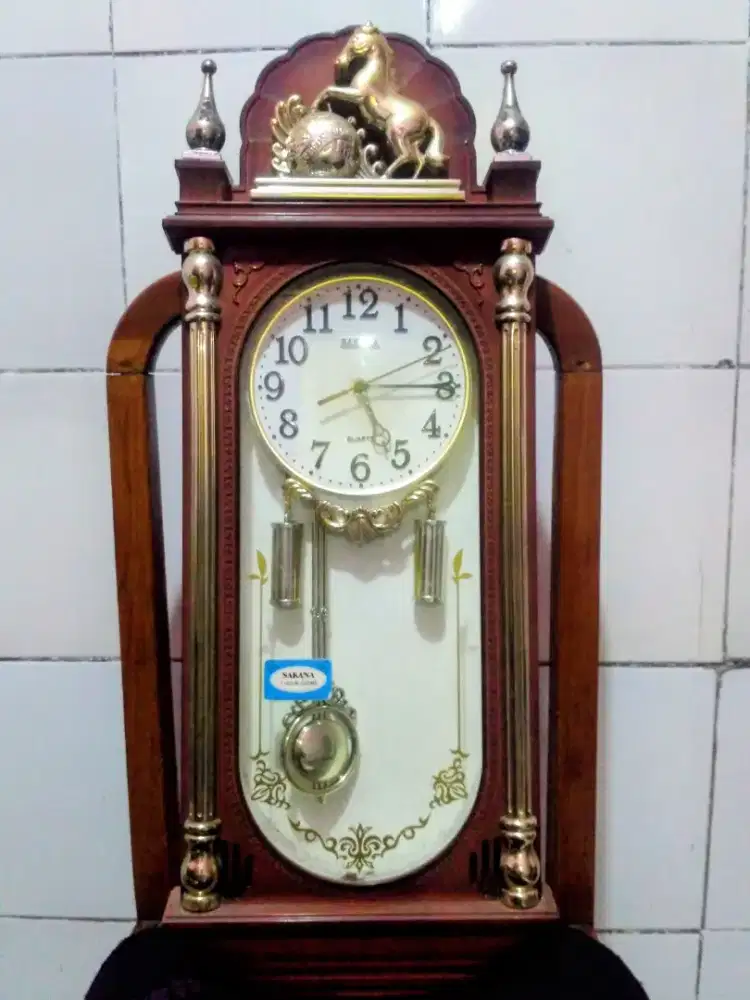 Jam Dinding Lonceng Bel Merk Sakana