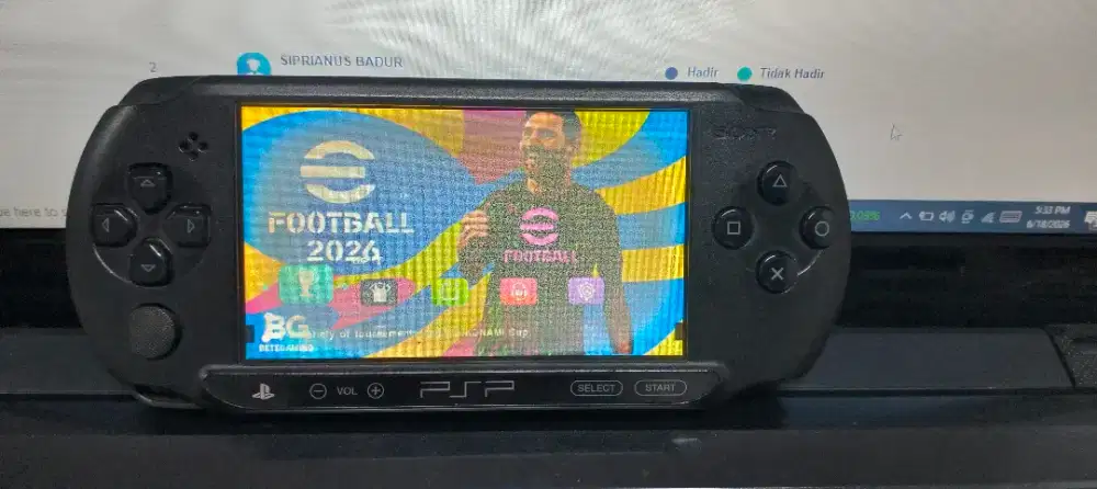 PSP Street Minus LCD jamur . Kondisi Menyala