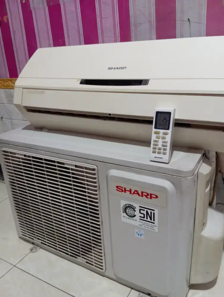 Jual AC Sharp stengah pk + pasang