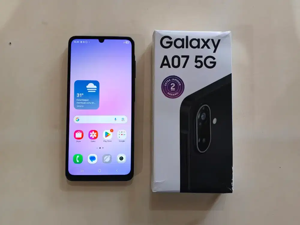 Samsung a07 5G 6/128 fullset ori mulus