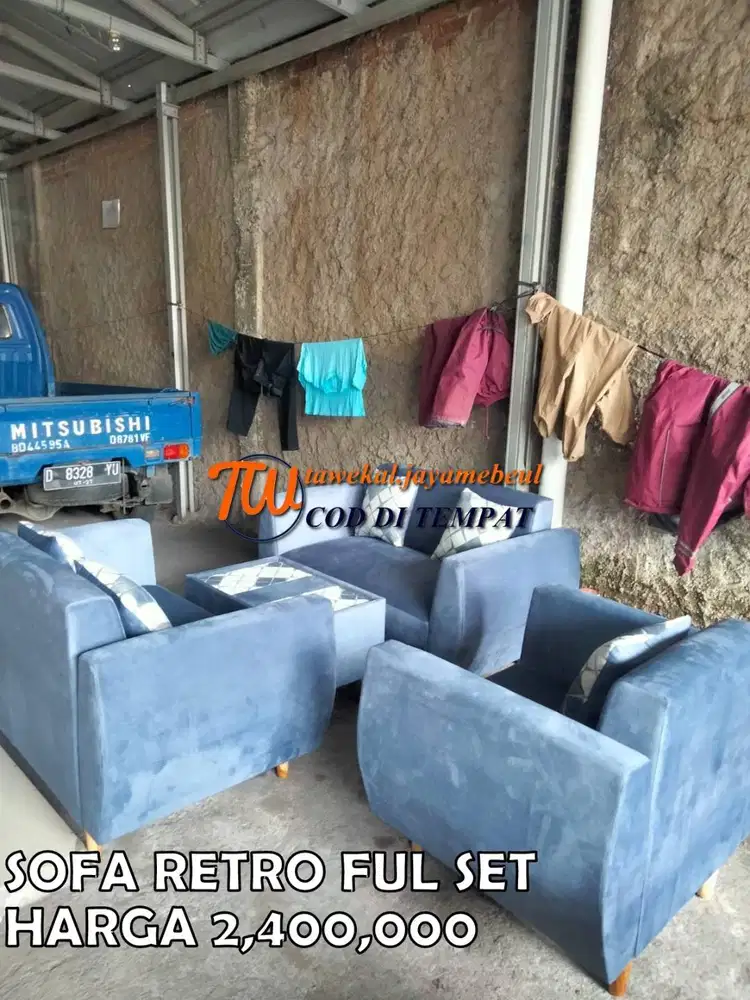 FULSET SOFA RETRO MINIMALIS SOFA JASMINE SOFA SUDUT SOFA GGS SOFA L