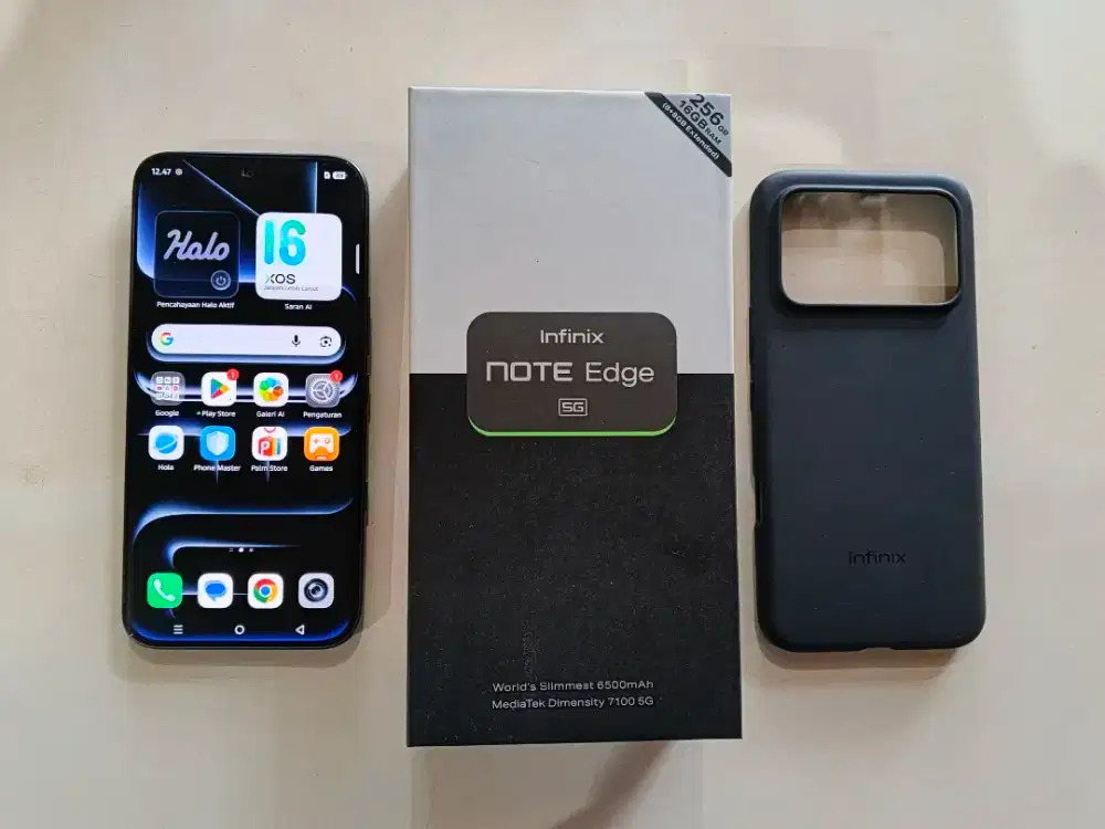 Infinix note edge 5G 8/256 fullset ori mulus