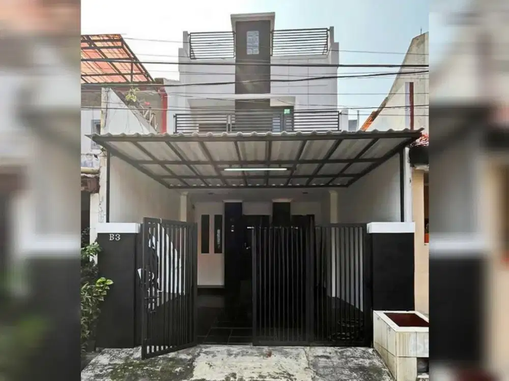 Rumah Bagus Modern + Rooftop Siap Huni Di Rawamangun Jakarta Timur