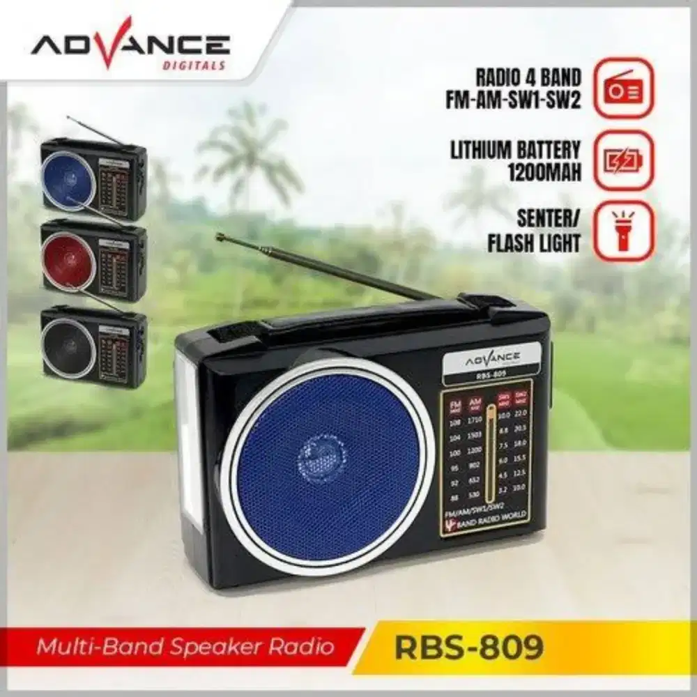 Radio Portable Advance RBS-809 - Baru & Mulus (Jarang Dipakai)