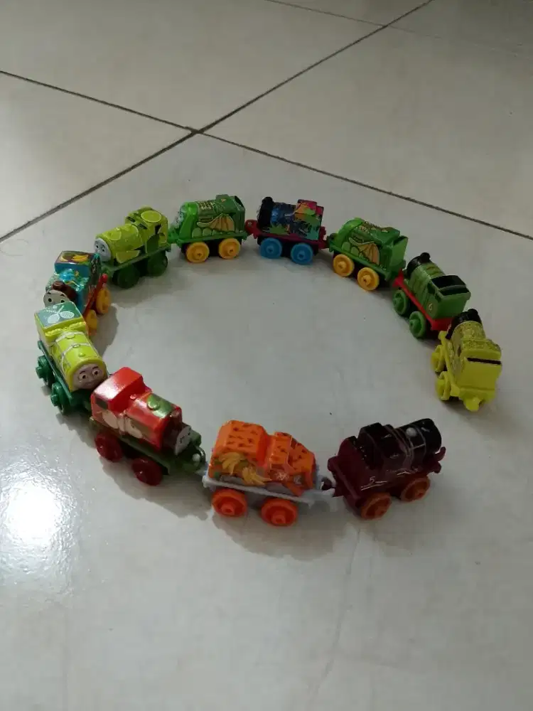 11pcs mainan kereta Thomas beli di Alfamart