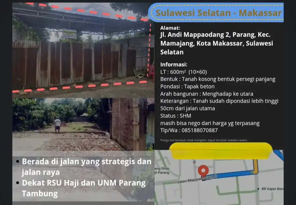 Di jual tanah dalam kota