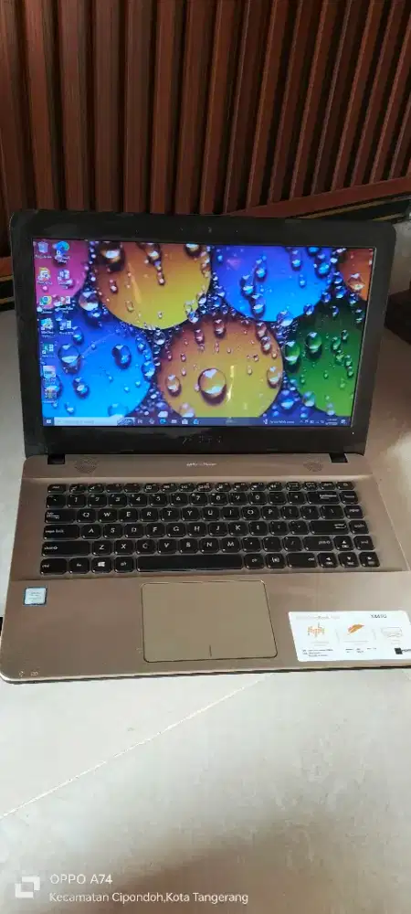 Asus vivobook x441U core i3 -6006 ram 4gb SSD 128gb garansi