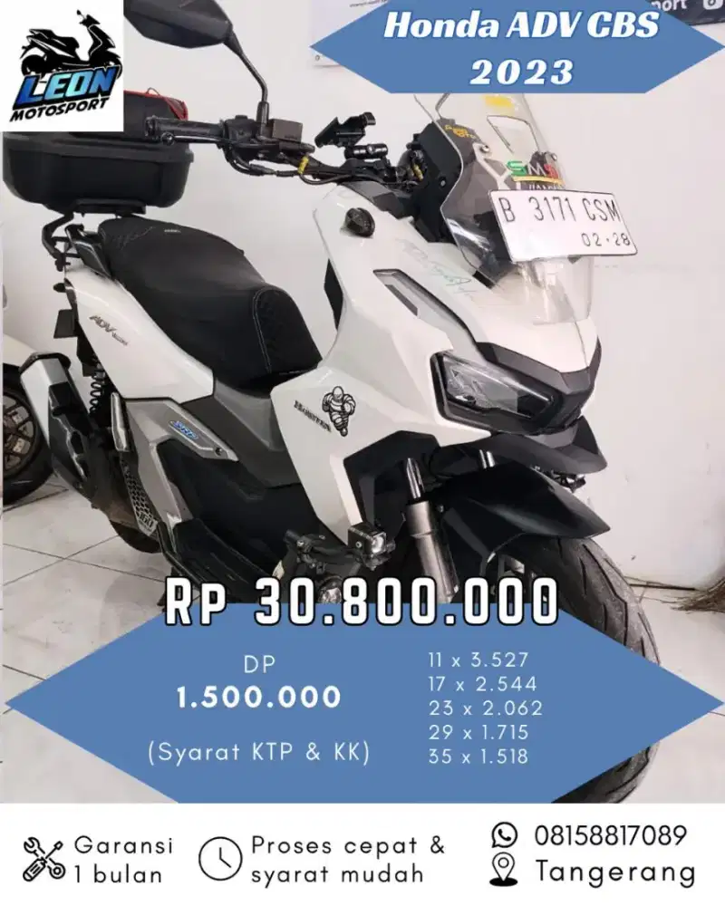 Honda ADV CBS 2023, jual beli motor seken