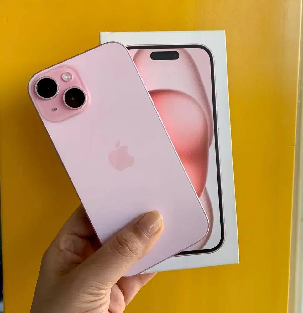 Iphone 15 128 pink free case dan anti gores