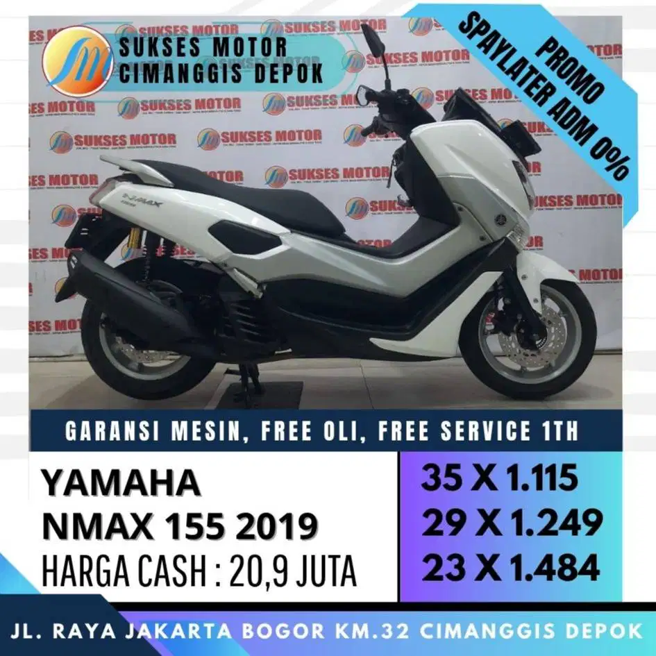 NMAX OLD 2019 PUTIH MULUS CASH KREDIT DP 500 CICILAN RINGAN