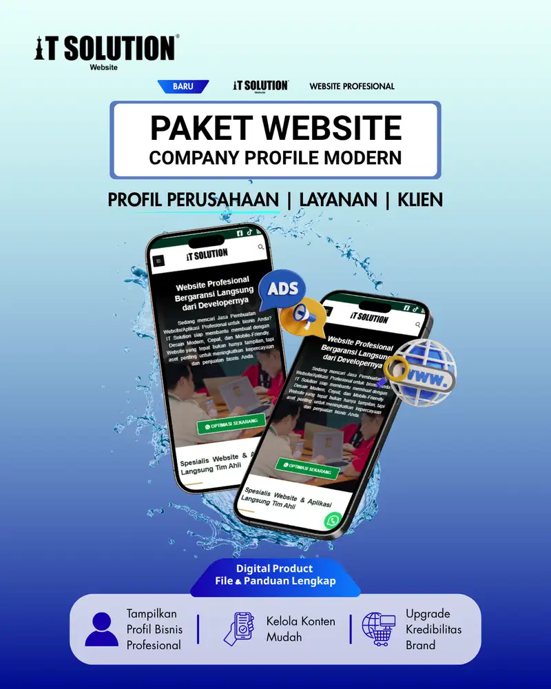 Paket Website Company Profile Modern Profesional