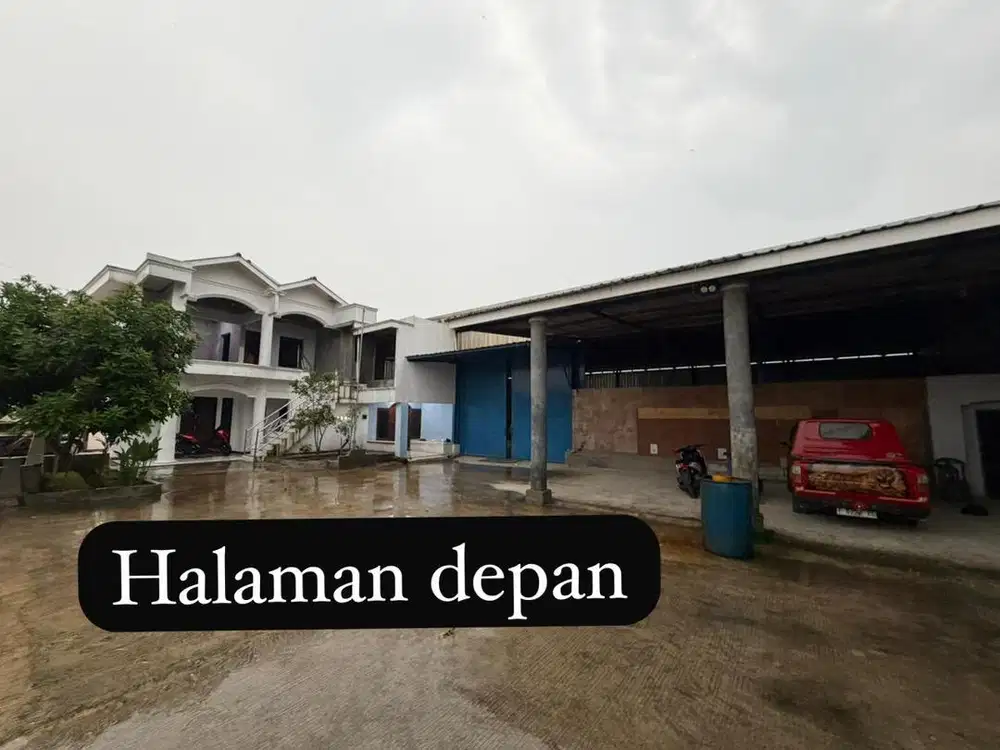 Jual rumah + gudang