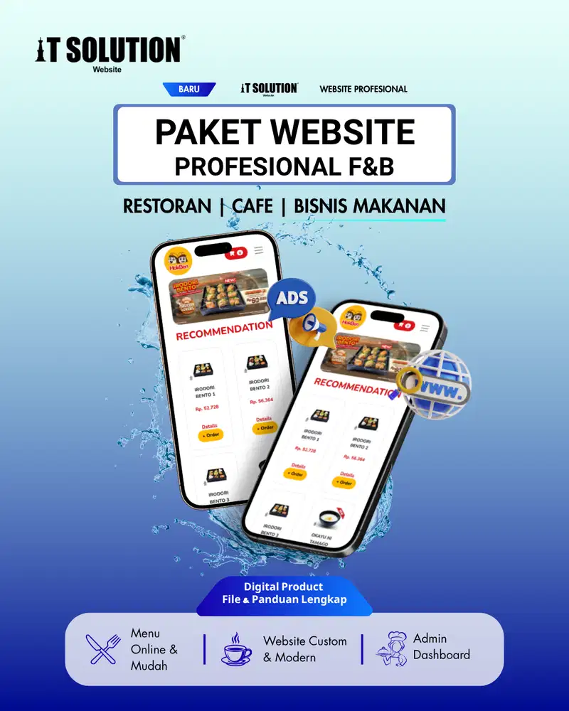 Paket Website Profesional untuk Bisnis Kuliner dan F&B