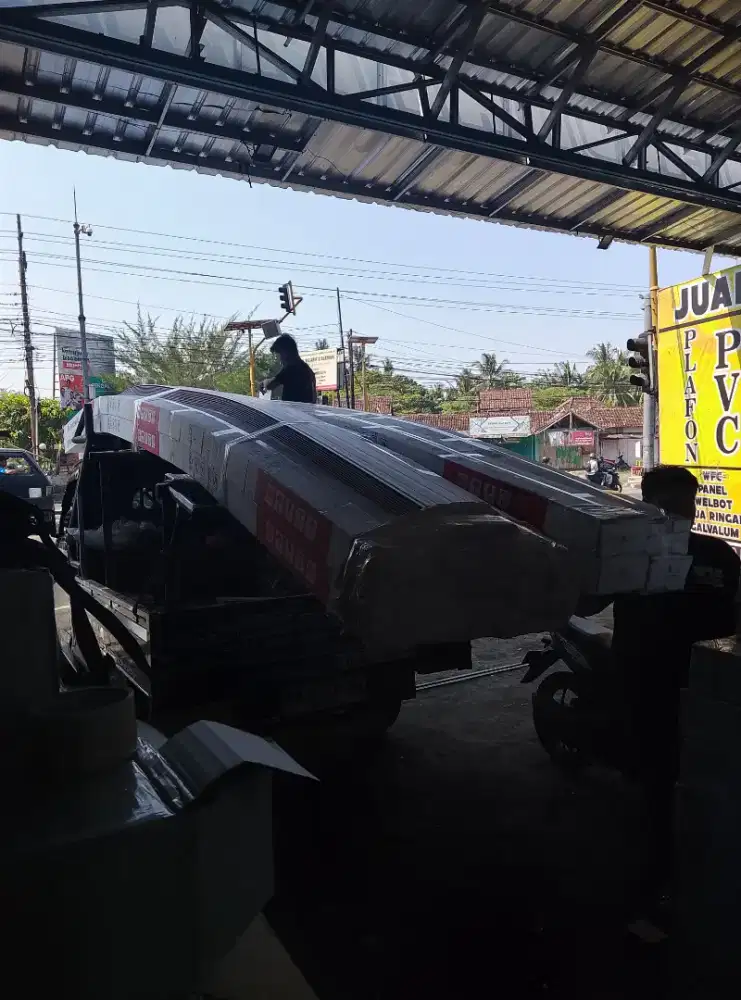 Monggo bosku yang buruh plafon PVC dan lis lisa welpanel Wpc