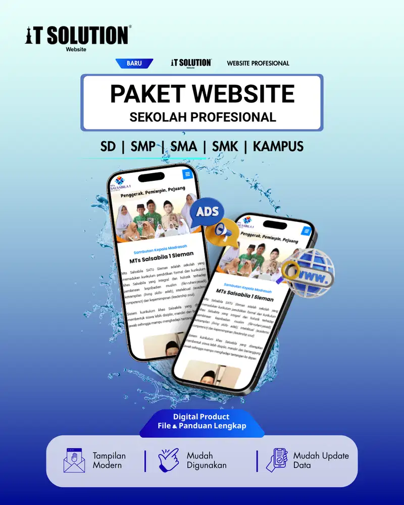 Paket Website Sekolah Profesional dan Modern
