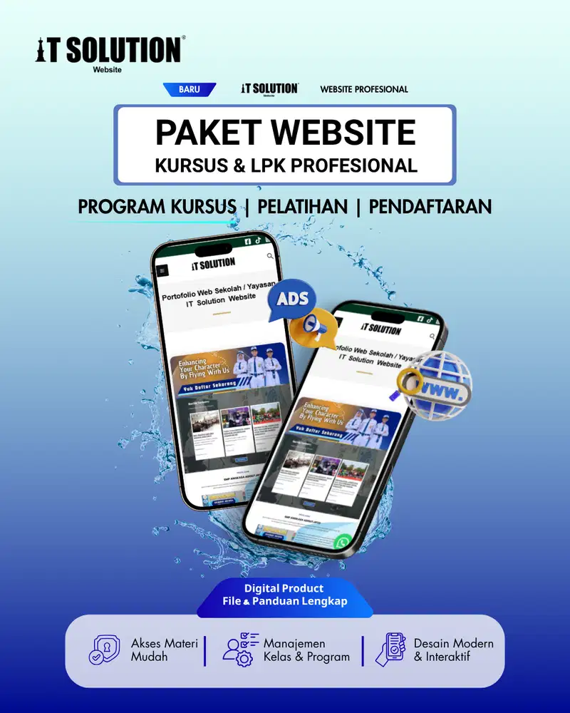 Paket Website Profesional untuk Kursus dan LPK