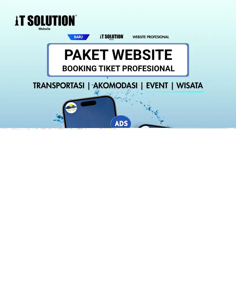 Paket Website Booking Tiket Profesional untuk Bisnis dan Event