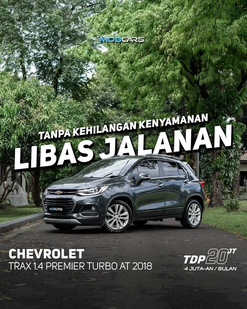 TRAX 1.4 PREMIER TURBO AT 2018 GREY FREE SMART TV 32INCH & BBM FULL