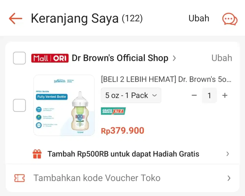 Botol Susu Dr Bwowns PPSU Original Baru Botol Susu Bayi 160ml