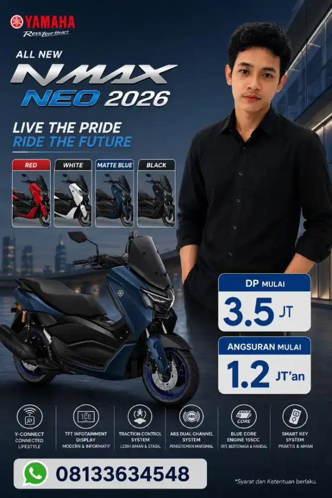 NEW NMAX NEO 2026 ( KUNCI ) DP MINIM ATAU ANGSURAN RINGAN