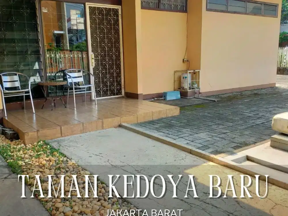 DISEWAKAN MURAH RUMAH LUAS POSISI HOEK DI TAMAN KEDOYA BARU JAKARTA BARAT
