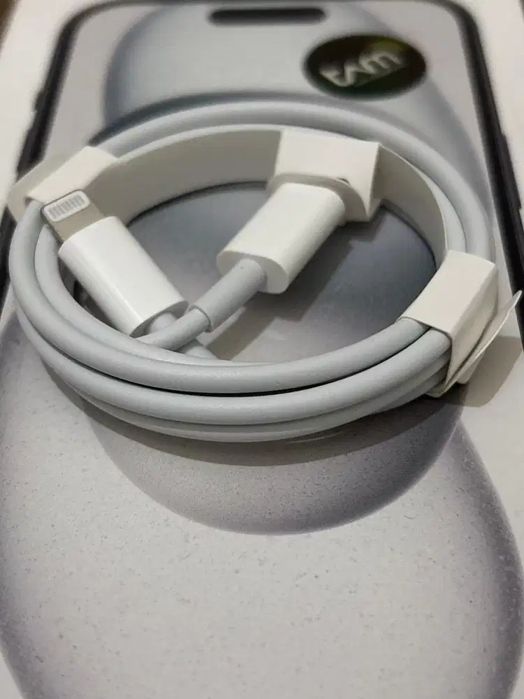 Kabel Lightning Original 100% iPhone 13 & 14 Cabutan iPhone resmi tAm