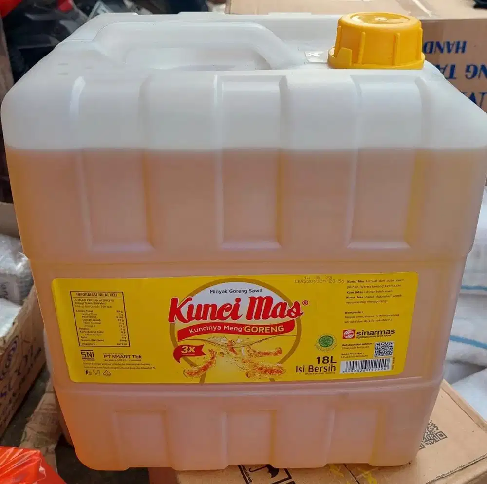 MINYAK GORENG 18L KUNCI MAS JERIGEN