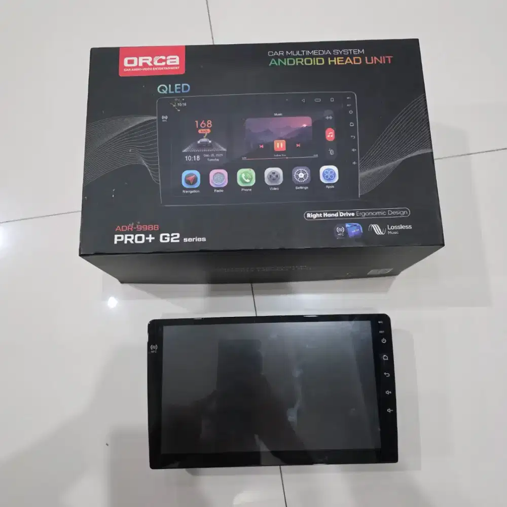 Head Unit Android Orca Pro+ G2 Gen 2 ukuran 9 inch