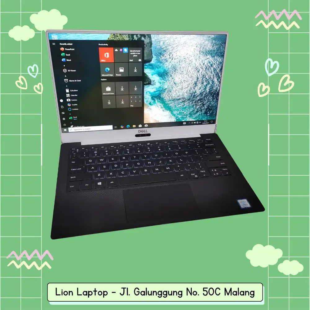 Slim & Ringan Core i5 RAM 8 SSD 256 DELL XPS 13 9370 [18|06]