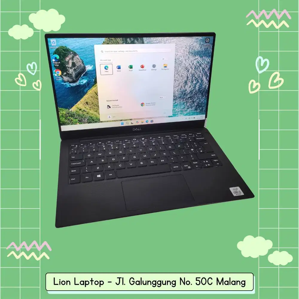 Slim & Ringan Core i5 gen 10 RAM 8 SSD 256 DELL XPS 13 7390 [18|06]