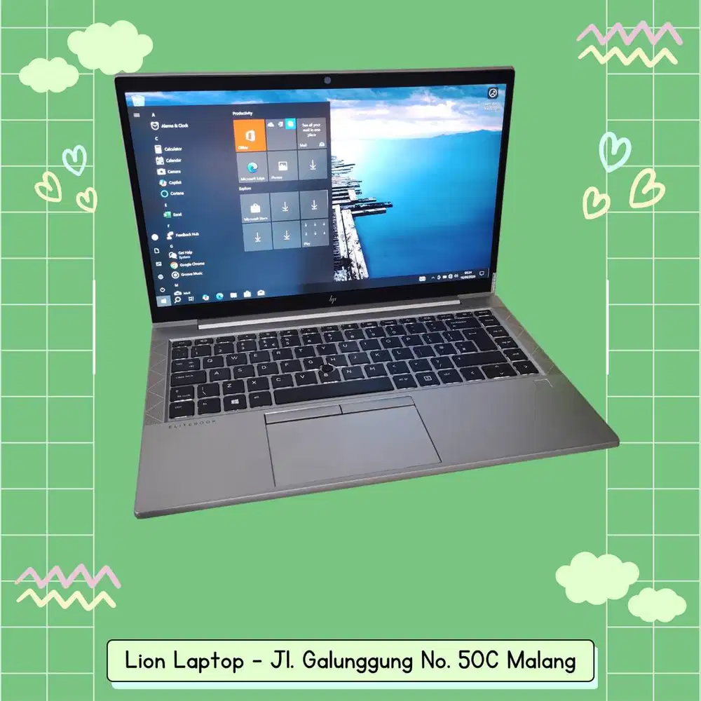 Alumunium Body Core i5 Gen 10 8/256 Slim HP Elitebook 830 G7 [18|06]