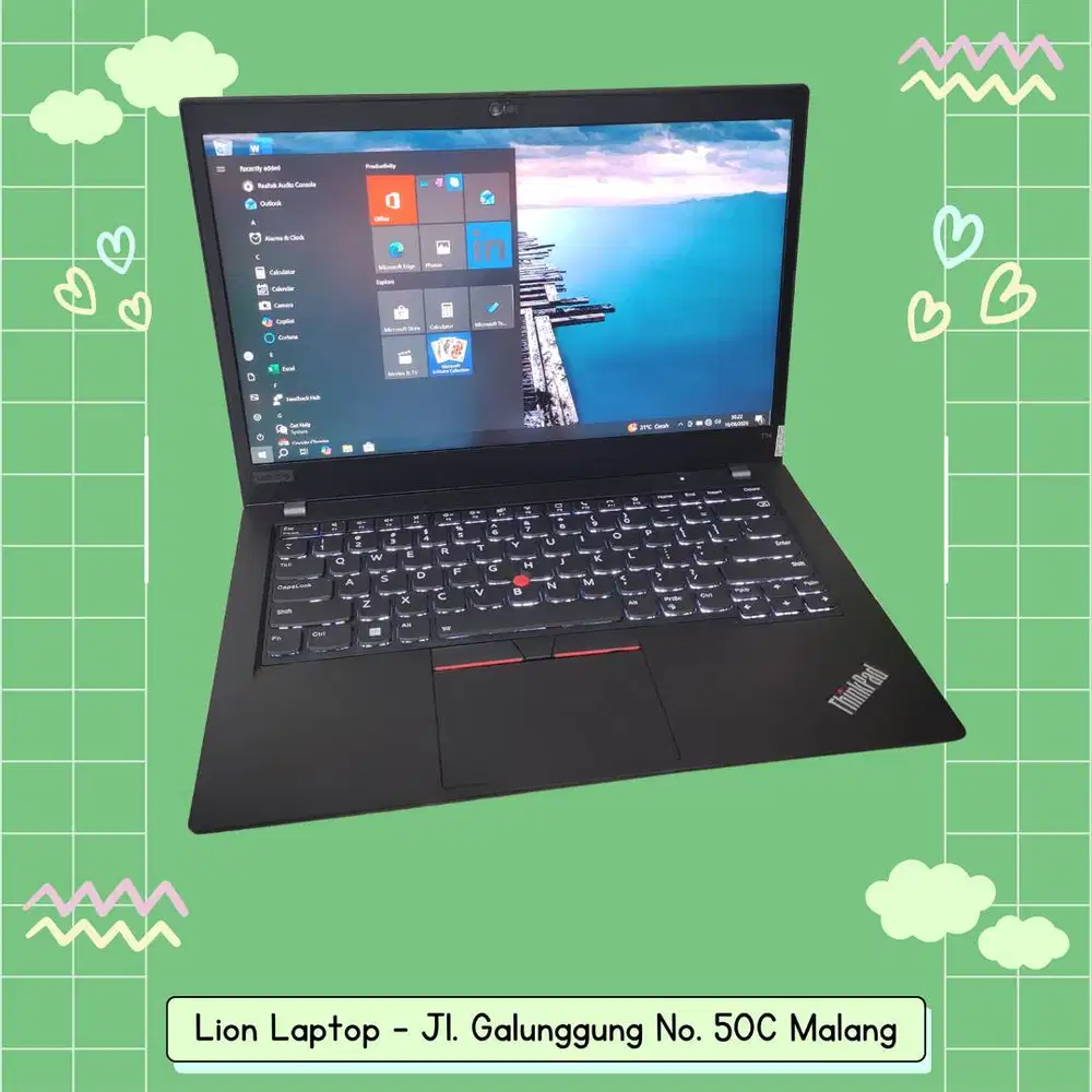 RYZEN 7-4750U (8 CORE) RAM 16GB SSD 256GB Desain/Gaming Lenovo Thinkpa