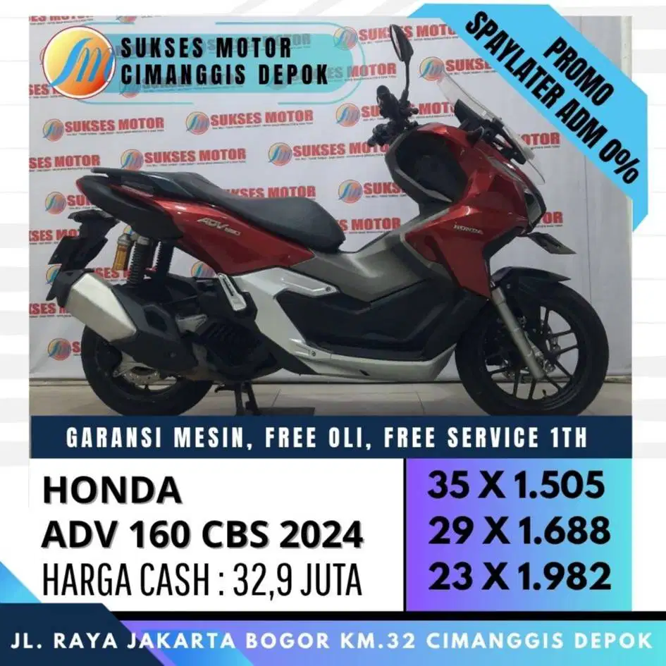 CASH/KREDIT ADV 160 CBS 2024 UNIT ISTIMEWA BERGARANSI