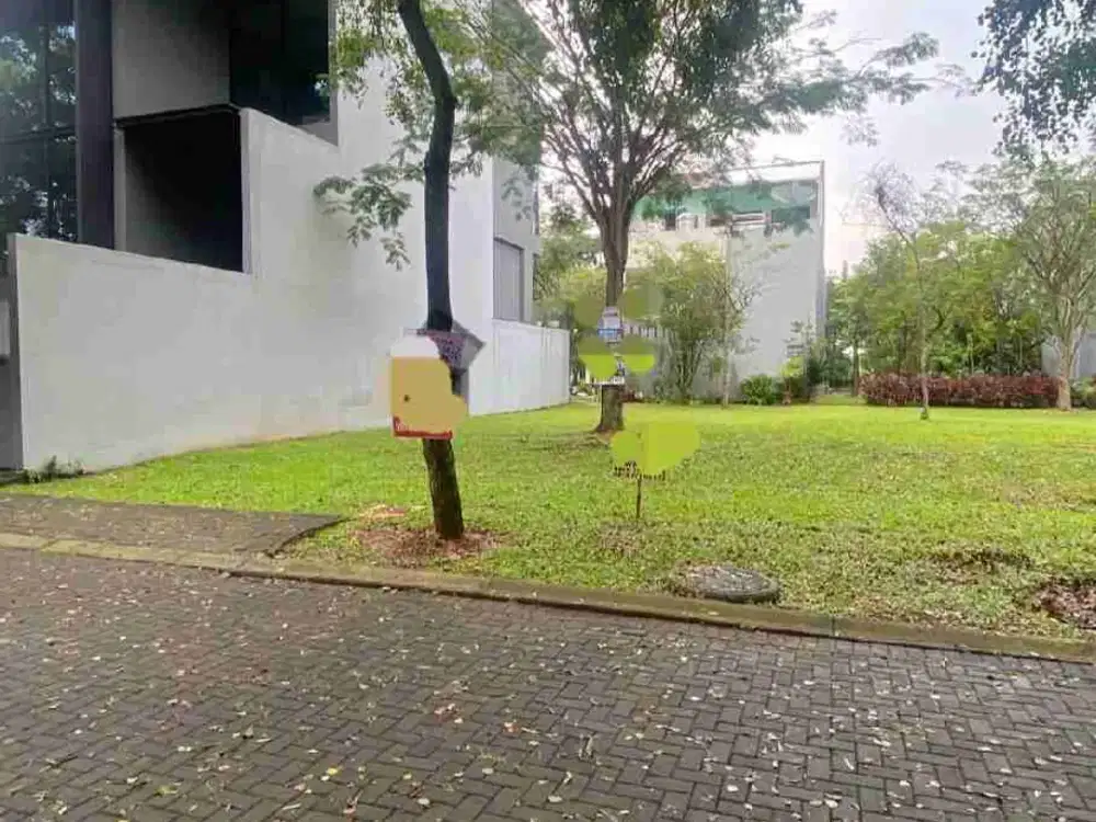 Dijual kavling Depan Taman Cluster Cajuputi De Park Bsd