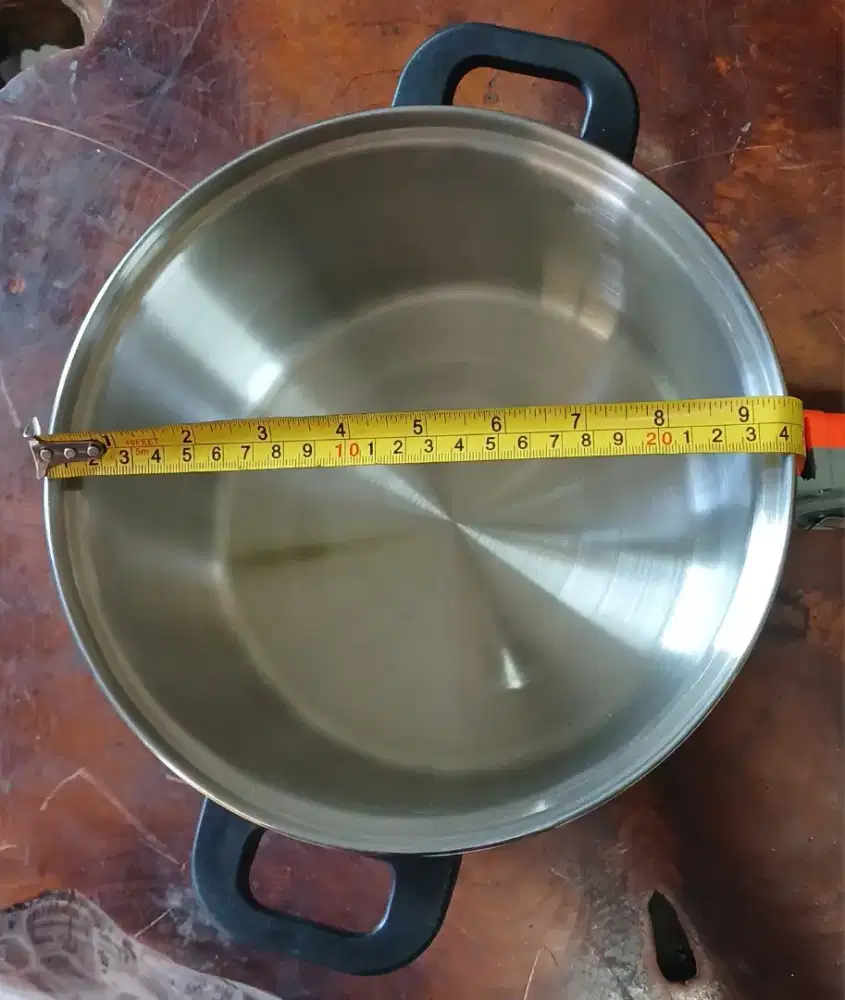 Maspion panci sayur 24CM tebal stainless steel penutup kaca tempered