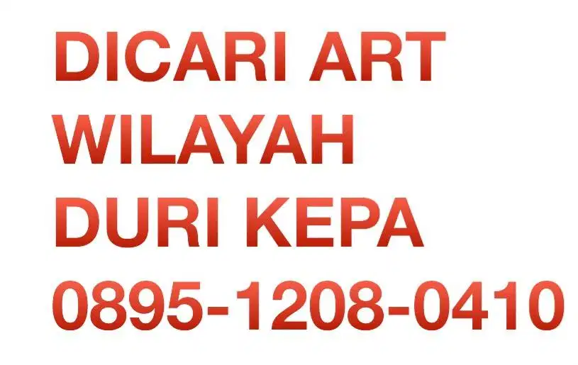 ART wilayah Duri Kepa