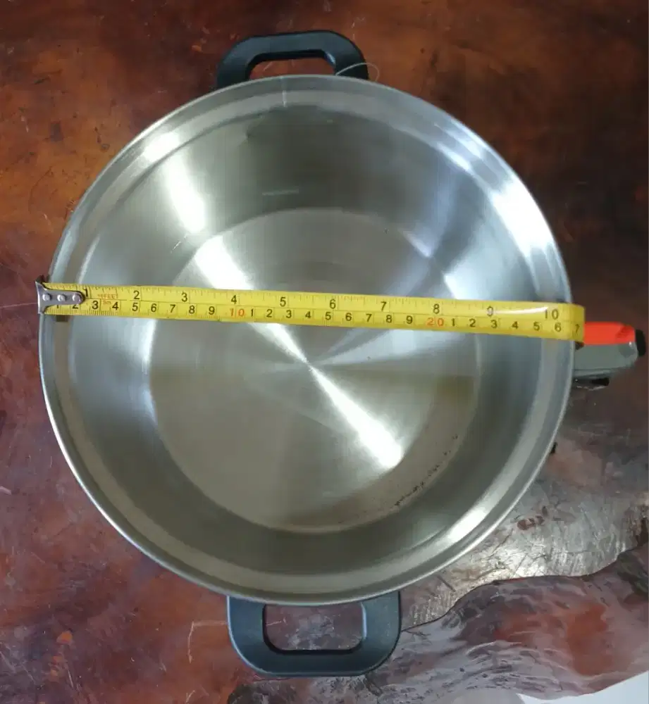Maspion panci 26 CM tebal stainless steel kaca tempered kuat kokoh