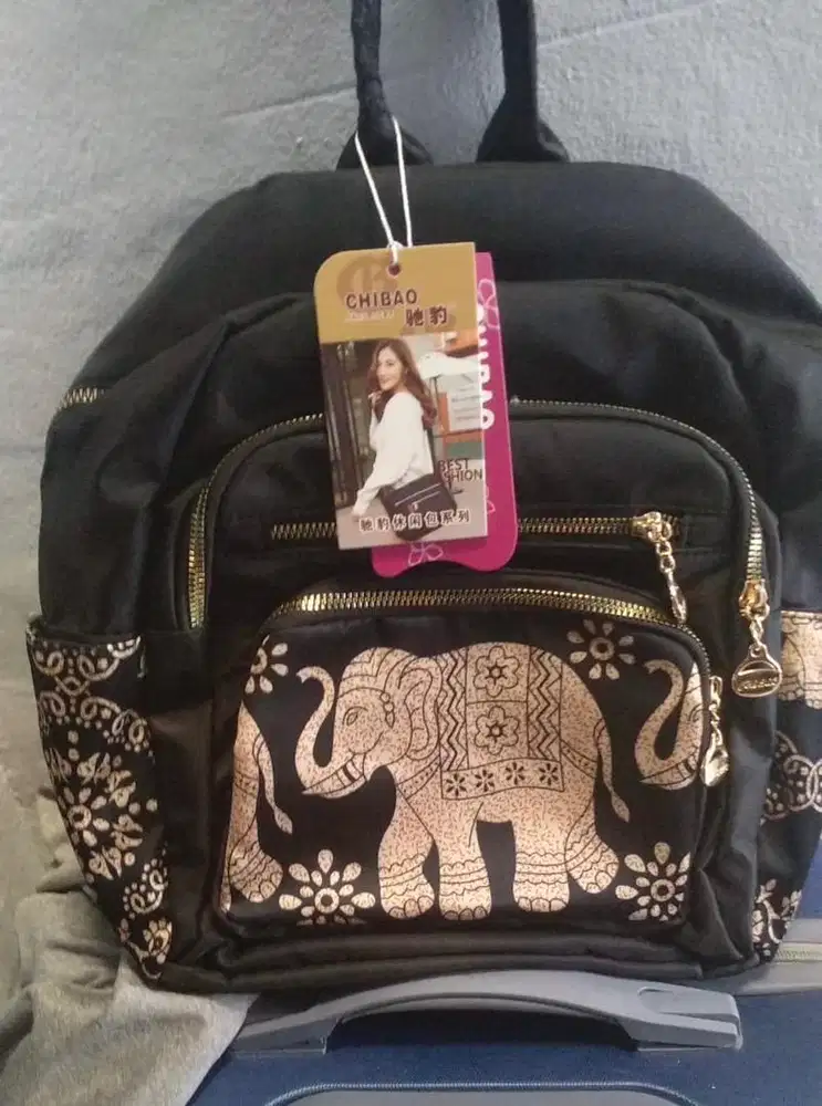 TAS BACKPACK HITAM BKK