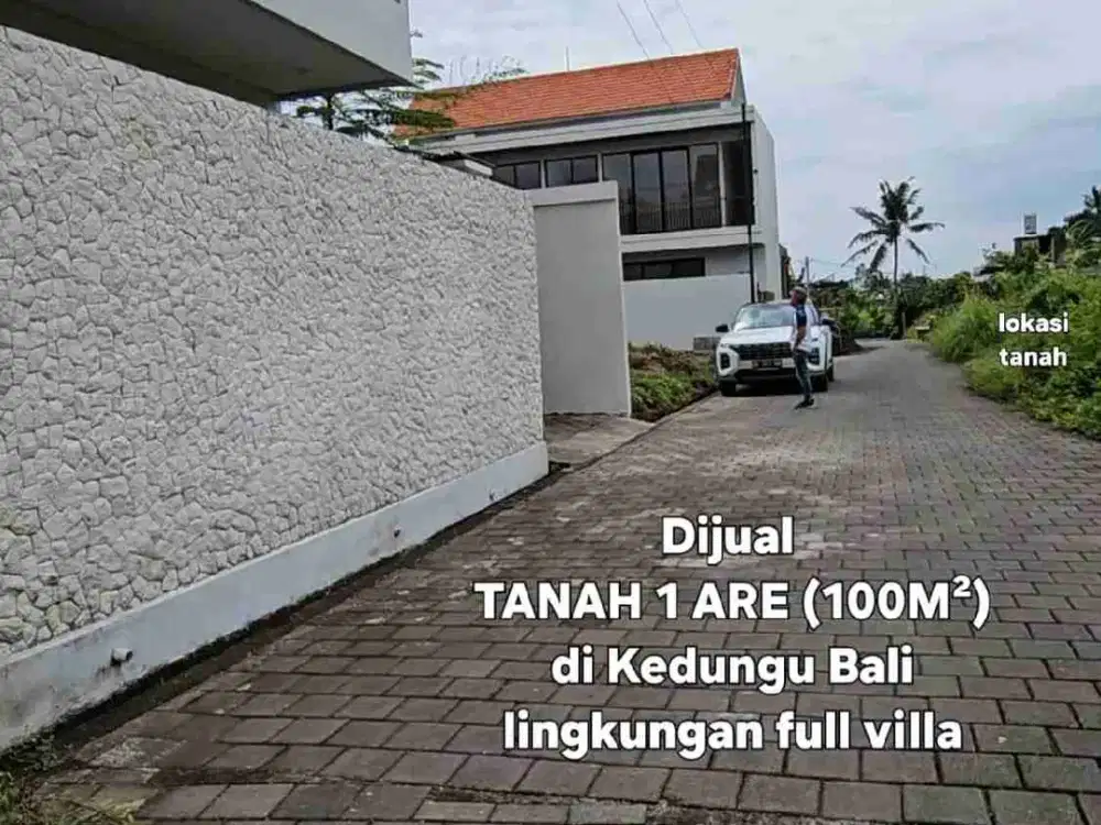 Jual tanah 100m2 kedungu lingkungan villa