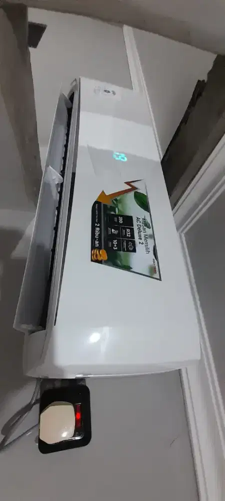 ac polytron 1/2pk baru pasang 5 hari